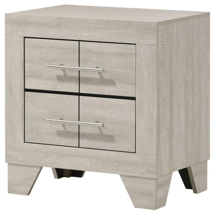 Strout - 2 Drawer Nightstand - Cream Furniture Max