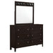 Lakewood - 6 Drawer Dresser With Mirror - Cappuccino Furniture Max
