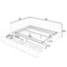 Upholstered Bed Frame With Tufted Backrest And Armrests Home Essentials