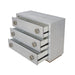 Anpu - Console Cabinet - Silver Faux Crocodile Skin ACME