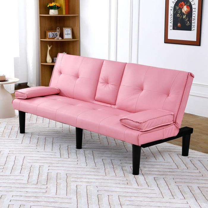 Sofa Bed With Foldable Design And Cup Holder Home Essentials