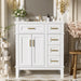 Modern Bathroom Vanity With Sink, Storage Cabinet, Soft Close Doors, Deep & Standard Drawers Hearth and Haven