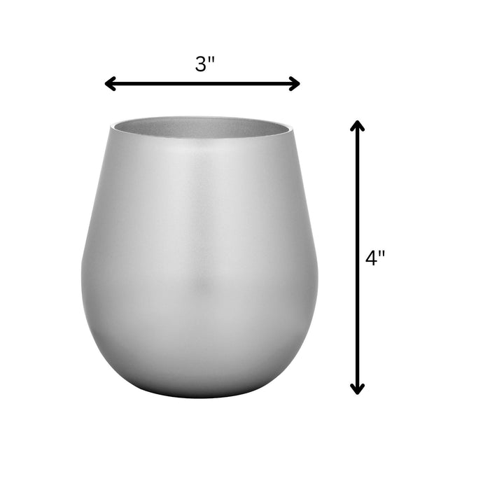 Leadingware Plastic Wine Glasses (Set of 4)