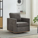 Square Upholstered Swivel Accent Chair Home Essentials