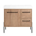 36" Freestanding Bathroom Vanity With Sink, Soft Close Doors & 2 Drawers - Imitative Oak Home Essentials