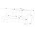 Upholstered Sectional & Pull Out Bed And Chaise Storage Home Essentials