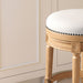 Rustic Elegance Backless Swivel Stool Home Essentials