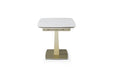 109 - Dining Table - White Gloss / Golden Jade Extravaganza Collection