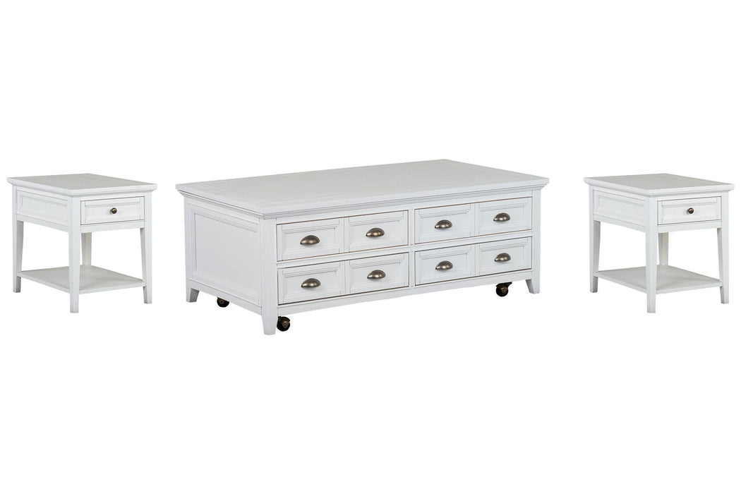 Heron Cove - Lift Top Storage Cocktail Table Set Magnussen Furniture