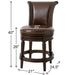 Swivel Barstool With High-Back Home Essentials
