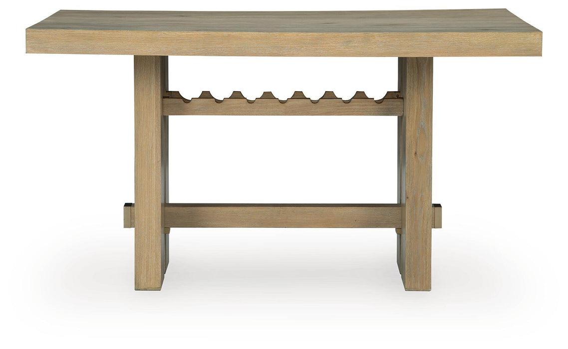 Lasinger - Rectangular Dining Room Counter Table - Light Brown Signature Design by Ashley®