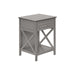 Accent End Table, 2 Tier, Storage Drawer, Transitional Style 8th Street