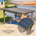 13 X 10 Ft Gazebo With Roof, Spacious Outdoor Patio Shade Structure For Backyard & Garden - Brown Daily Nest