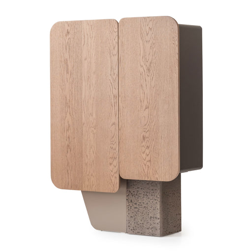 Bristol Point - Bar Cabinet - Saddle Brown Michael Amini