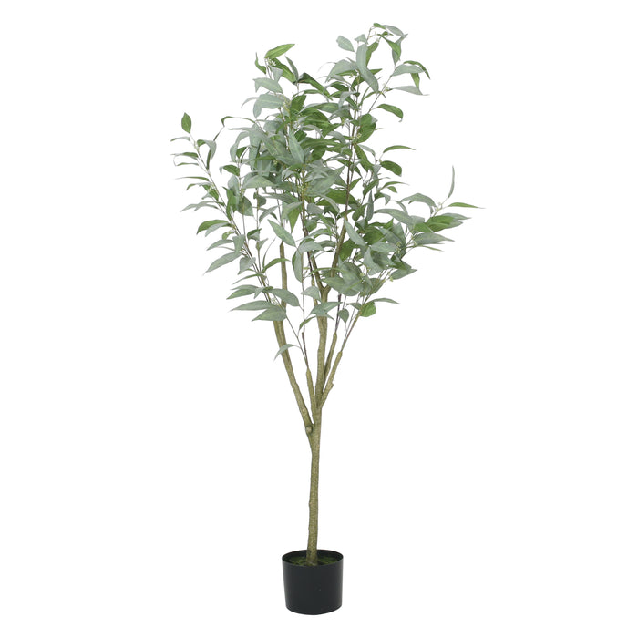 Artificial Eucalyptus Leaves Bonsai - Green - Fabric