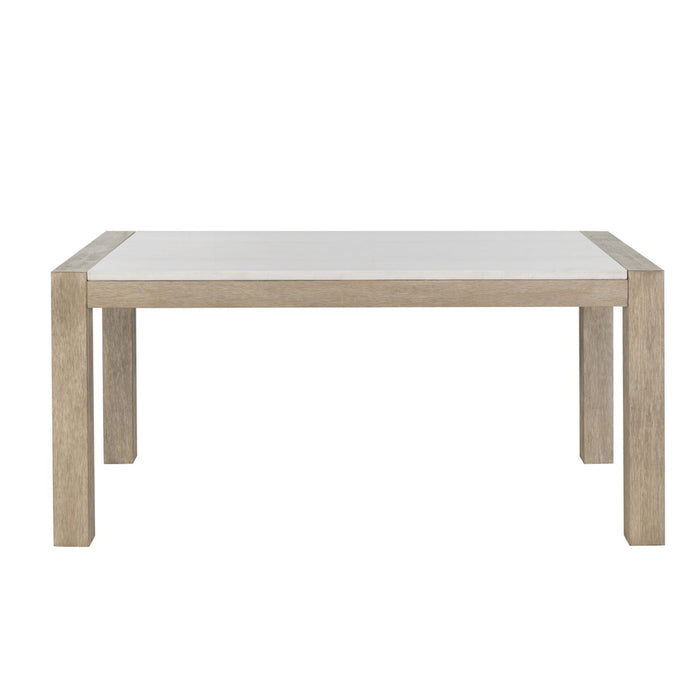 Vanilla - Real Marble Dining Table - Beige / Light Natural Global Furniture USA