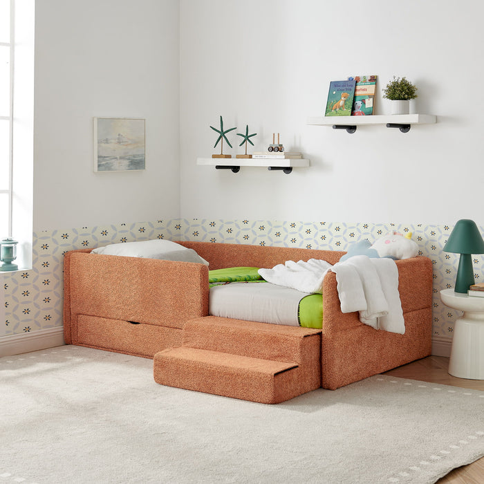 Safe Kids Bed With Guardrails And Storage Home Essentials