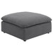 Greeley - Upholstered Square Ottoman With Cushion - Charcoal Furniture Max