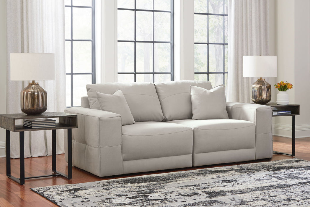 Next-Gen Gaucho - 2-Piece Sectional Loveseat - Gray Benchcraft®