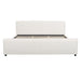 Luxury Upholstered Bed Frame With Curved Headboard & Footboard Artistry At Home