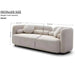 Luxury Modern Couch, 3 Seater Sofa For Living Room Home Essentials