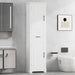 Tall Freestanding Bathroom Storage Cabinet With 2 Doors And Adjustable Shelves Hearth and Haven