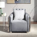 Accent Chair With Button Tufted Diamond Grid & 1 Pillow For Living Room Home Essentials