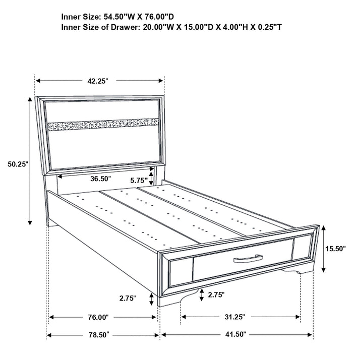 Urbana - Storage Panel Bed