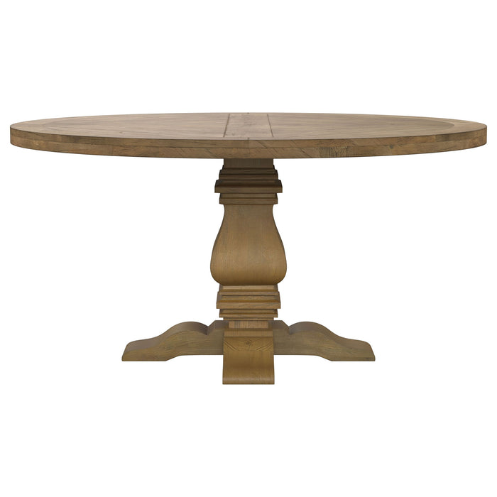 Round Dining Table Set With Upholstered Chairs Furniture Max