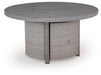 Half Moon Beach - Round Fire Pit Table - Gray Signature Design by Ashley®