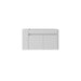 Floating Bathroom Vanity Cabinet, Soft Close Double Drawers, Open Side Storage, Wall Mounted, Cabinet Only Home Essentials