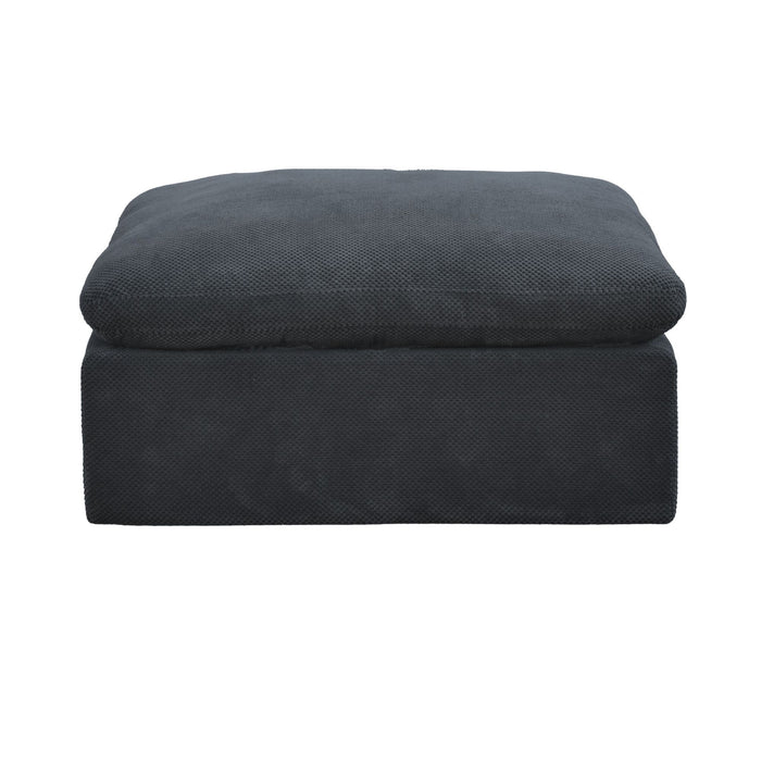 Full Compressed Ottoman - Dark Gray Home Essentials