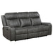 Forrest - Motion Reclining Sofa Comfort With Elegant Tufting And Wide Track Arms - Gray Furniture Max