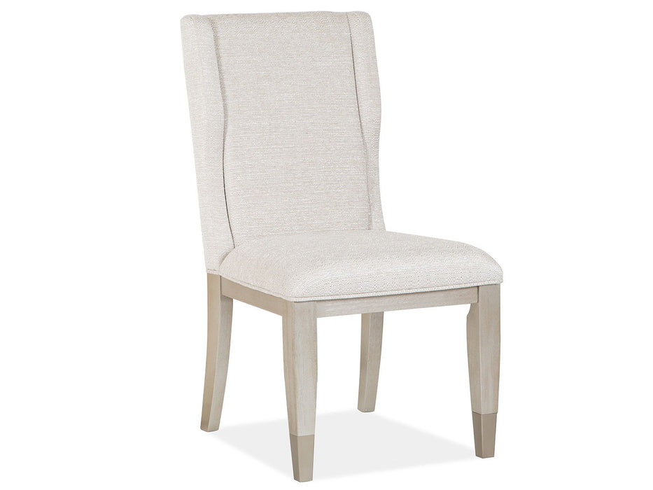 Lenox - Upholstered Host Side Chair (Set of 2) - Warm Silver Magnussen Furniture
