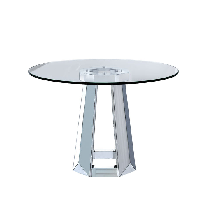 Round Dining Table For Kitchen - Silver Home Essentials