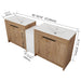 Freestanding Bathroom Vanity & Sink, Storage Cabinets, Soft Closing Doors Home Essentials