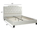 Modern Bed Frame With Tufted Upholstered Headboard Home Essentials