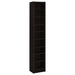 Rectangular Bookcase Tall Slim Storage With 9 Shelves - Brown Furniture Max