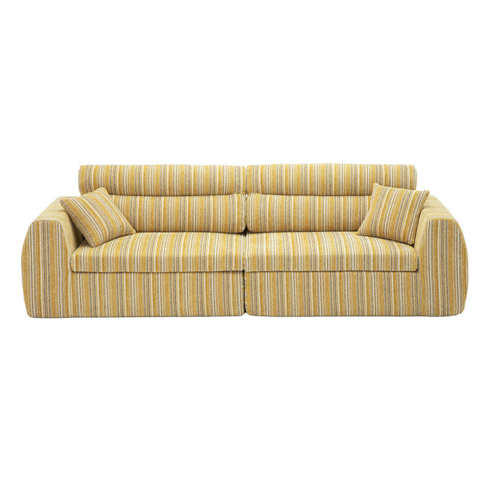 3 Seater, Couch With Throw Pillows For Living Room Home Essentials