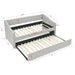 Upholstered Tufted Daybed With Drawers, Waved Arms Home Essentials