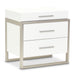 Marquee - Nightstand - Cloud White Michael Amini