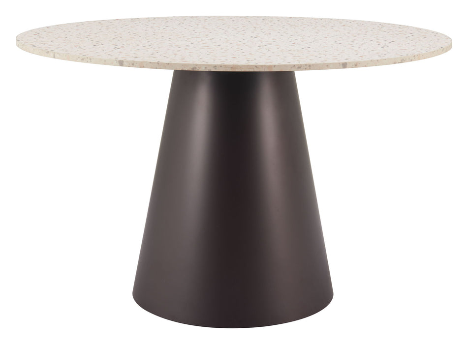 Jorf - Dining Table - Beige / Bronze Zuo Modern