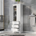Tall Storage Cabinet With 3 Drawers For Bathroom Hearth and Haven