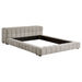 Kinsley - Upholstered Full Platform Bed With Low Profile And Tufted Headboard - Taupe Furniture Max