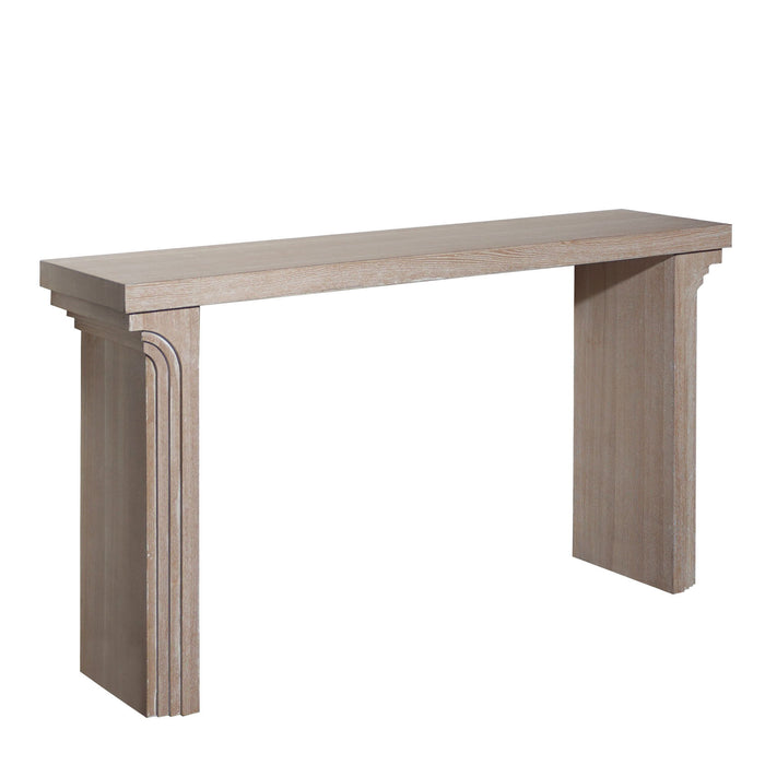 Console Table With Decorative Molding Home Essentials