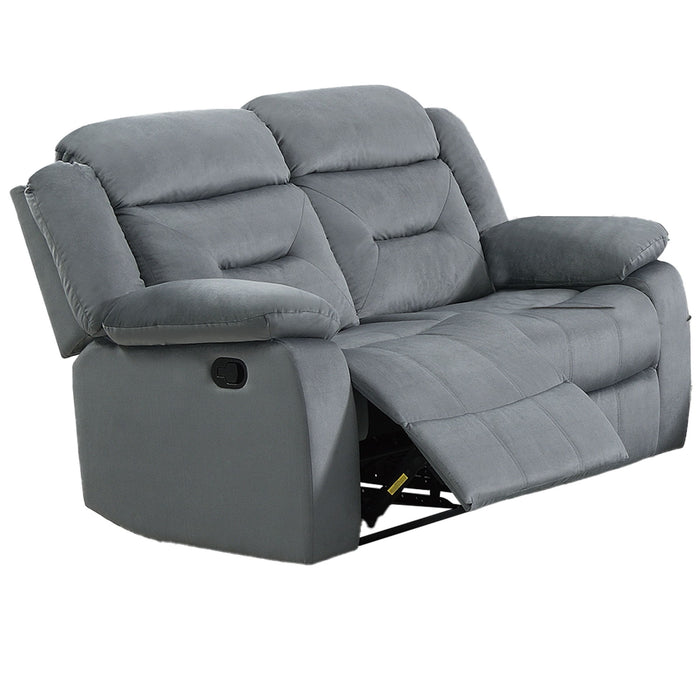 Modern Loveseat With Pillow Arms, Plush Backrest, Horizontal Tufting, USB Port Home Essentials