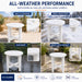 Round Outdoor Side Table Home Essentials