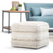 Sommer - Handcrafted Square Pouf Simpli-Home