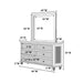1 Piece Dresser Bedroom Furniture - White Home Essentials