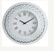 Nysa - 20" Wall Clock - Mirrored & Faux Crystals ACME